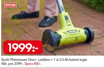 Bo Ohlsson Ryobi Plattrensare One+ erbjuda
