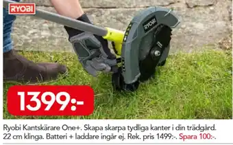 Bo Ohlsson Ryobi Kantskärare One+ erbjuda