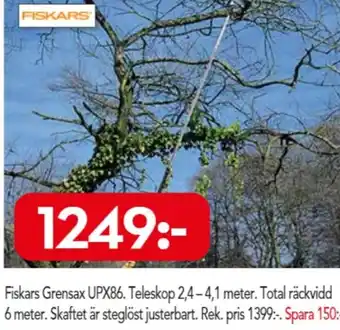 Bo Ohlsson Fiskars Grensax UPX86 erbjuda