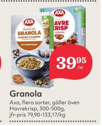 Hemköp Axa granola erbjuda