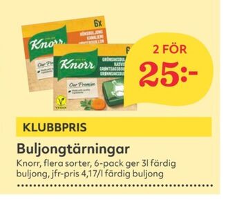 Hemköp Knorr buljongtärningar erbjuda