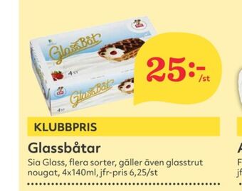 Hemköp Sia glassbåtar erbjuda