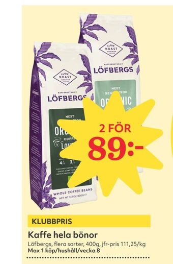 Next generation kaffebönor