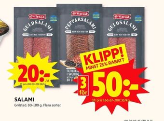 ICA Kvantum Grilstad salami erbjuda