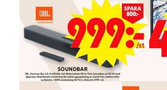 ICA Maxi Jbl soundbar erbjuda