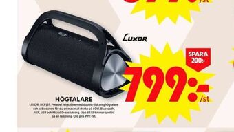 ICA Maxi Luxor högtalare erbjuda