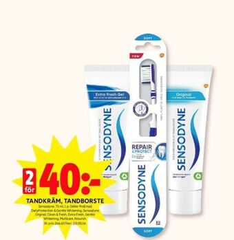 ICA Kvantum Sensodyne tandkräm erbjuda