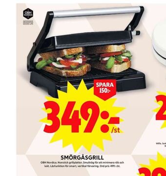 ICA Maxi Obh nordica smörgåsgrill erbjuda