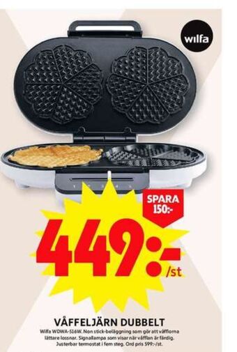ICA Maxi Wilfa våffeljärn erbjuda