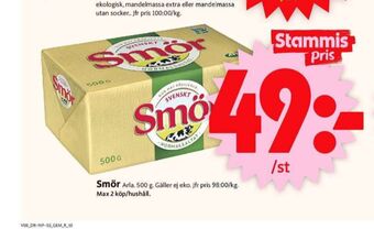 ICA Supermarket Svenskt smör erbjuda