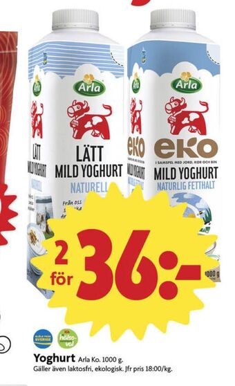 ICA Nära Arla yoghurt erbjuda