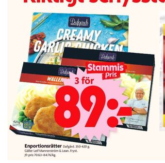 ICA Supermarket Dafgårds färdigrätter erbjuda