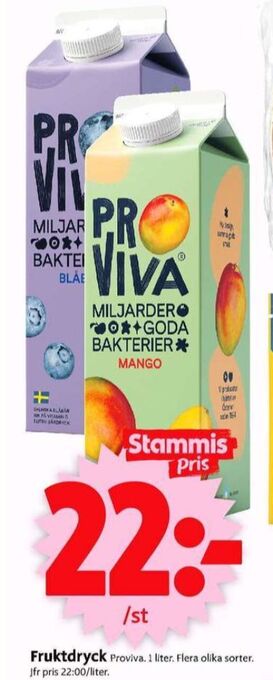 ICA Supermarket Proviva fruktdryck erbjuda