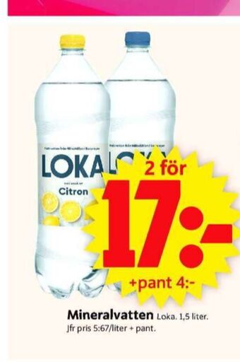ICA Supermarket Citron mineralvatten erbjuda
