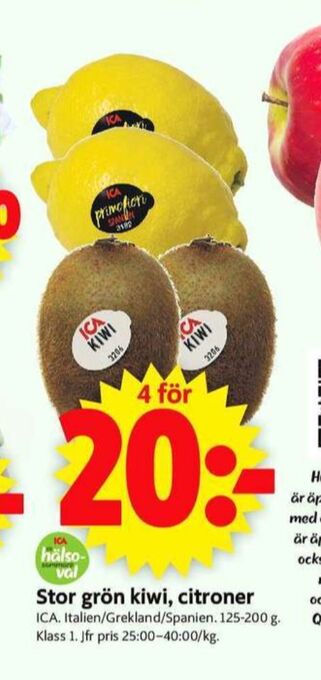 ICA Supermarket Ica citroner erbjuda