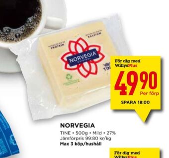 Willys Tine norvegia erbjuda