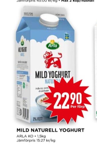 Willys Arla yoghurt erbjuda