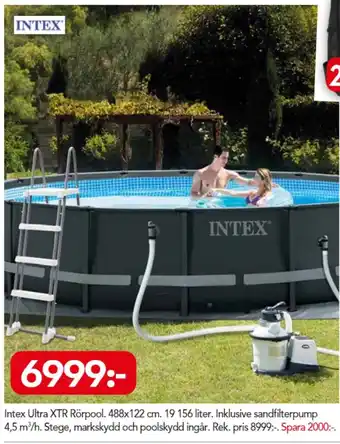 Bo Ohlsson Intex Ultra XTR Rörpool 488x122cm 19 156 liter erbjuda