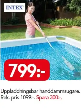 Bo Ohlsson Intex Uppladdningsbar handdammsugare erbjuda