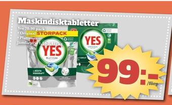 Bonum Matmarknad Maskindisktabletter erbjuda