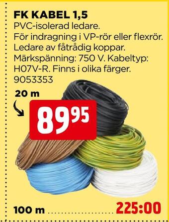 Jem&Fix Fk kabel 1,5 erbjuda