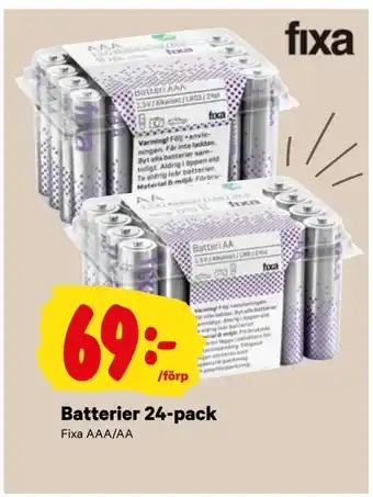City Gross Batterier 24-pack erbjuda