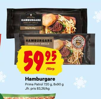 City Gross Hamburgare erbjuda