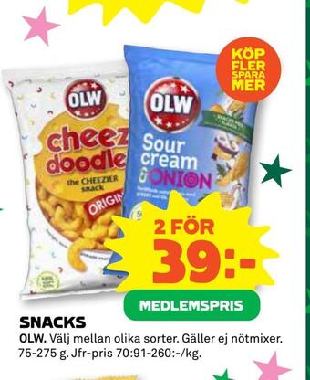 Coop Daglivs Snacks erbjuda