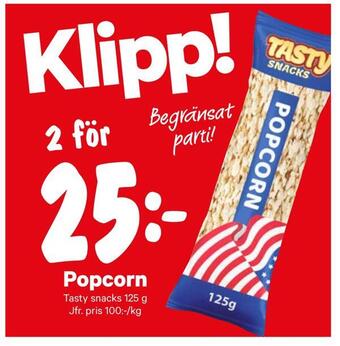 City Gross Popcorn erbjuda