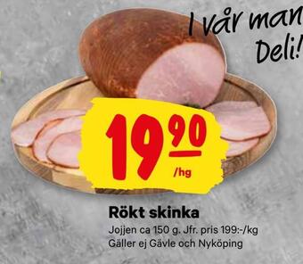 City Gross Rökt skinka erbjuda