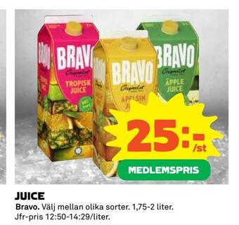 Coop Daglivs Juice erbjuda