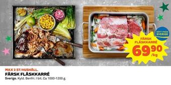 Coop Daglivs Färsk fläskkarré erbjuda