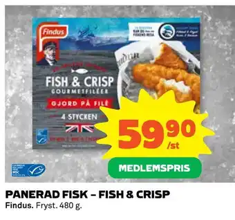 Coop Daglivs Panerad fisk - fish & crisp erbjuda