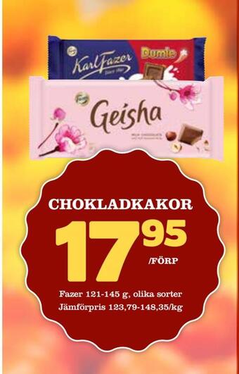 Din Mat Chokladkakor erbjuda