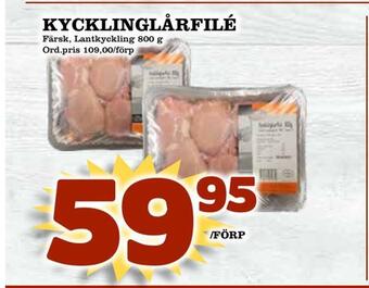 Din Mat Kycklinglårfilé erbjuda