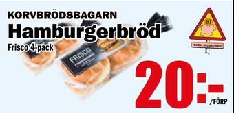 Matdax Hamburgerbröd erbjuda