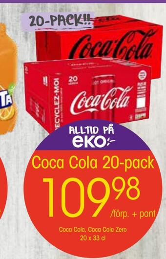EKO Coca cola 20-pack erbjuda