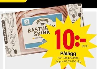 Matöppet Pålägg erbjuda