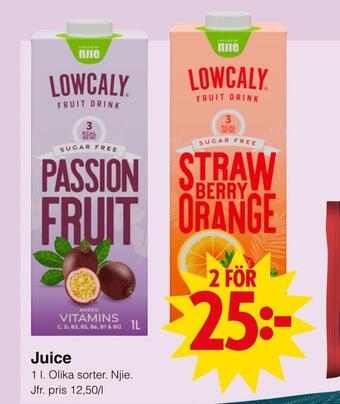 Matöppet Juice erbjuda