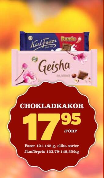 Nelins Chokladkakor erbjuda