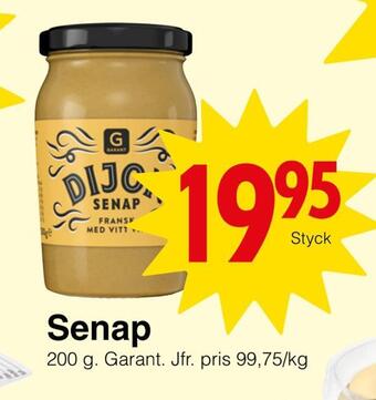 Matöppet Senap erbjuda