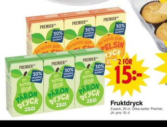 Matöppet Fruktdryck erbjuda