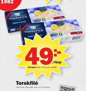 Pekås Torskfilé erbjuda