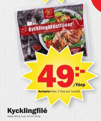 Pekås Kycklingfilé erbjuda