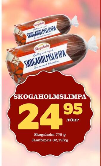 Nelins Skogaholmslimpa erbjuda