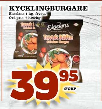 Supergrossen Kycklingburgare erbjuda