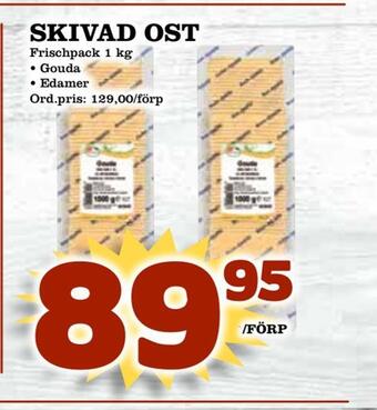 Supergrossen Skivad ost erbjuda