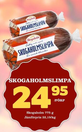 Supergrossen Skogaholmslimpa erbjuda
