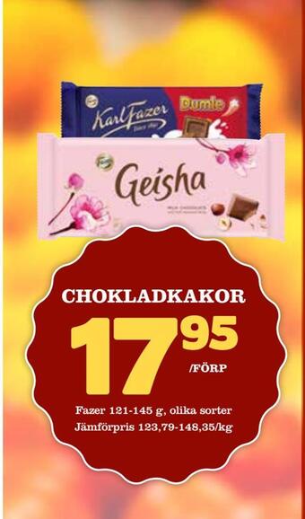Supergrossen Chokladkakor erbjuda