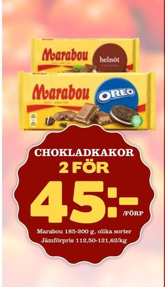 Supergrossen Chokladkakor erbjuda